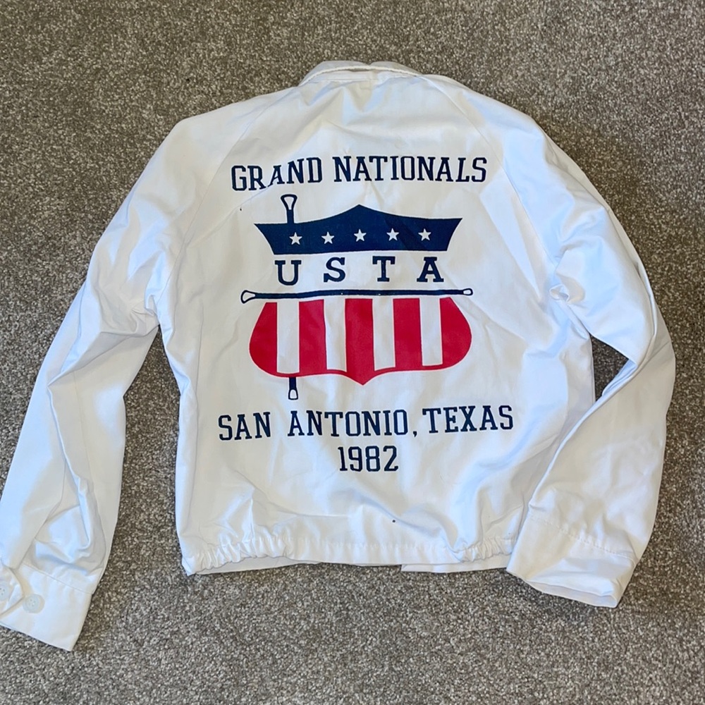 Vintage USTA Grand Nationals  Baton Twirling Warm Up Jacket 1982 San Antonio